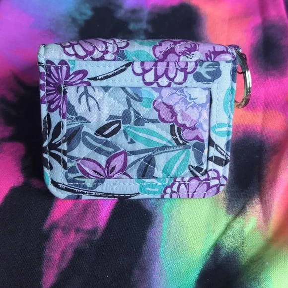 Vera Bradley Campus Double ID Wallet & Breakaway Lanyard Penelope's Garden - Picture 2 of 7